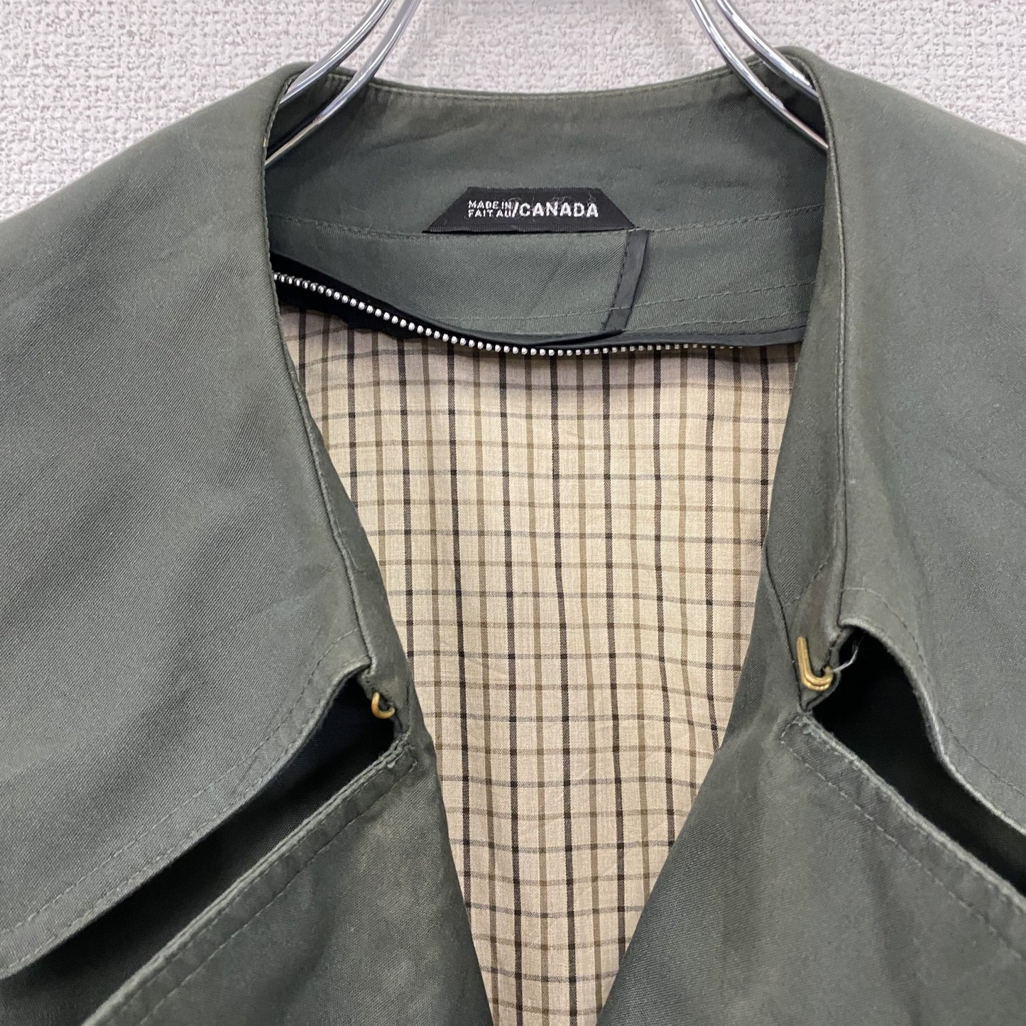 LONDON FOG　ロンドンフォグ　トレンチコート　ダブルブレスト　カーキ　42T/Lサイズ
