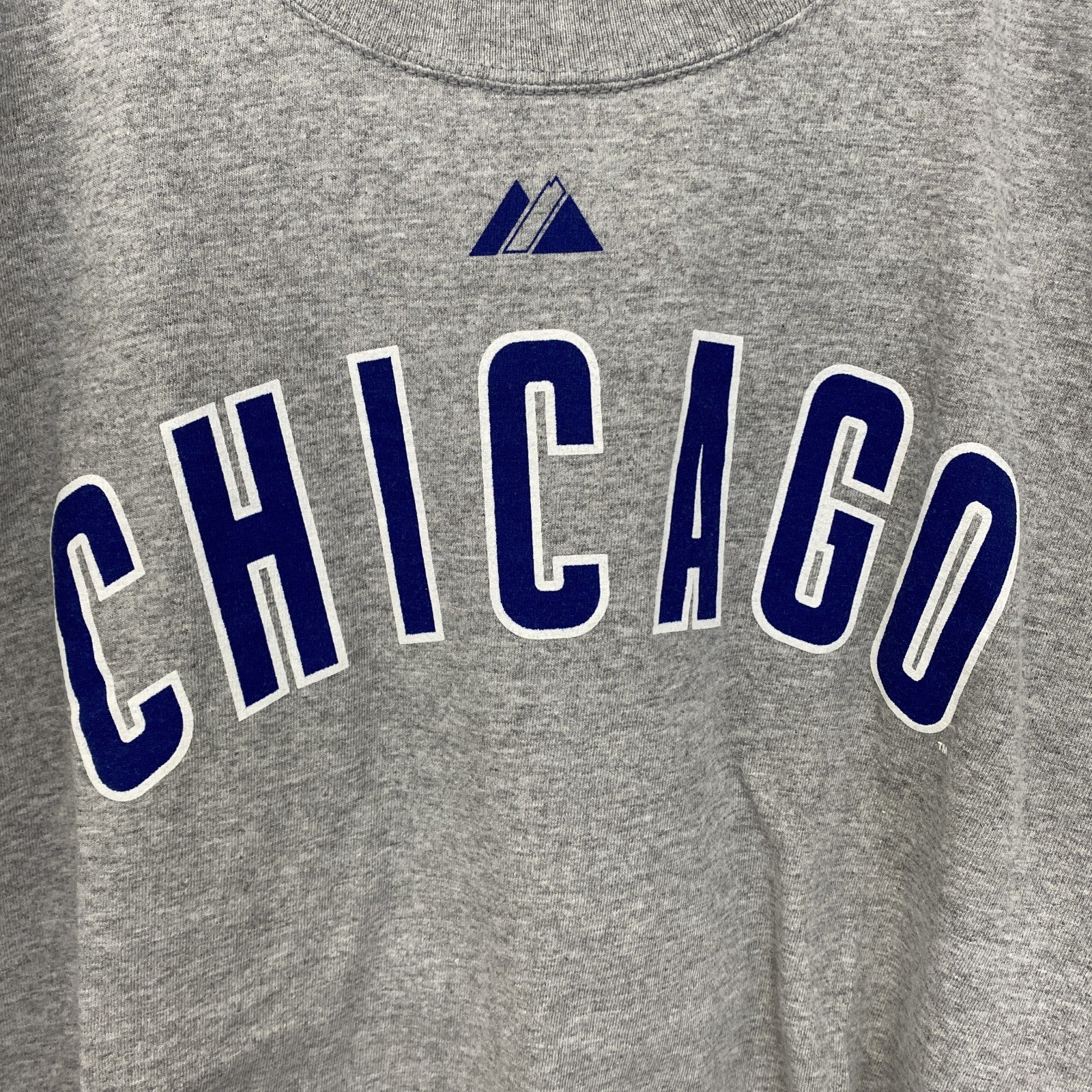 古着　used　Majestic Athletic　半袖スポーツTシャツ　ビッグT　ラミレス　シカゴ・カブス　グレー　XLサイズ