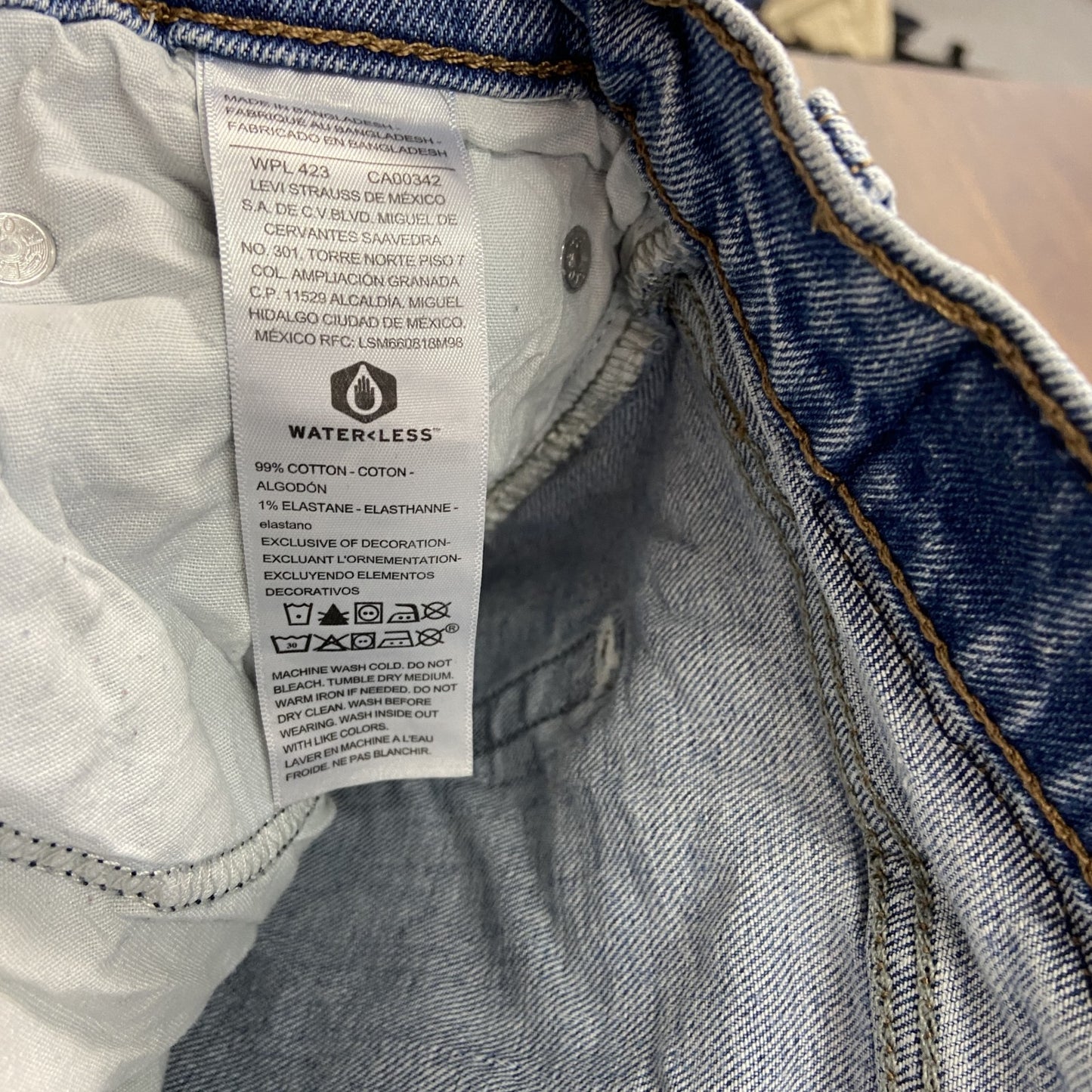 Levi’ｓ　リーバイス　デニムパンツ/ジーンズ　ジップフライ　インディゴ　W32サイズ