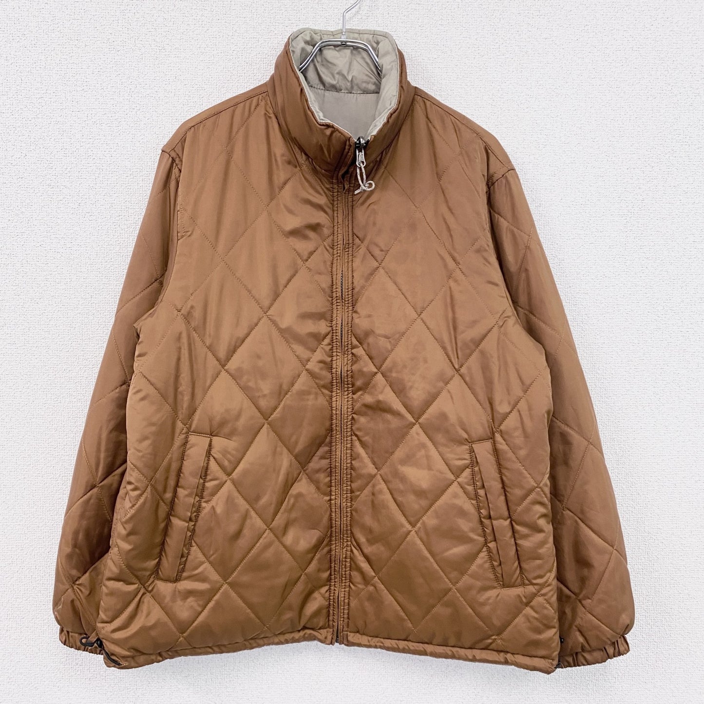 UNIQLO　ユニクロ　Air Tech Jacket　キルティングジャケット　リバーシブル　ブラウン　グレー　XLサイズ