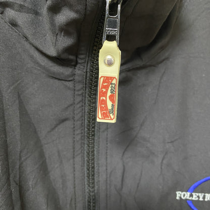 古着 used　RED KAP レッドキャップ　長袖ナイロンジャケット　ワンポイント　アウター　シンプル　黒　ブラック　Mサイズ