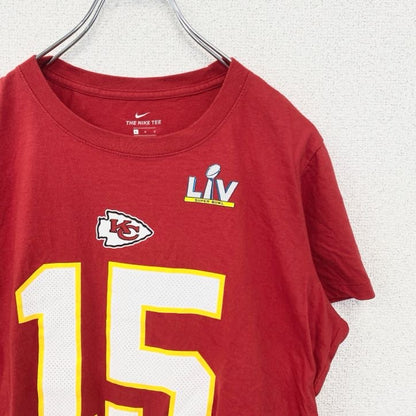 古着　used　NIKE　ナイキ　半袖プリントTシャツ　NFL　パトリック・マホームズ　フットボール　赤　レッド　Lサイズ