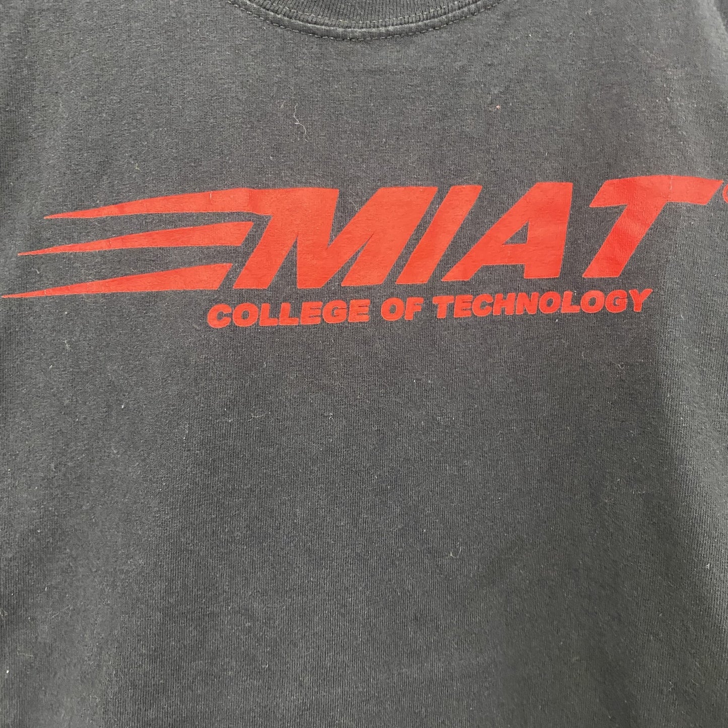 PORT&COMPANY　半袖プリント企業Tシャツ　MIAT College of Technology　黒　ブラック　Sサイズ