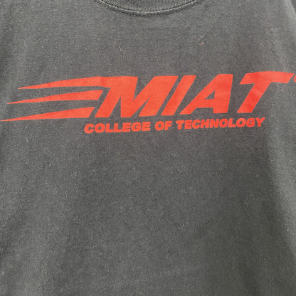 PORT&COMPANY　半袖プリント企業Tシャツ　MIAT College of Technology　黒　ブラック　Sサイズ