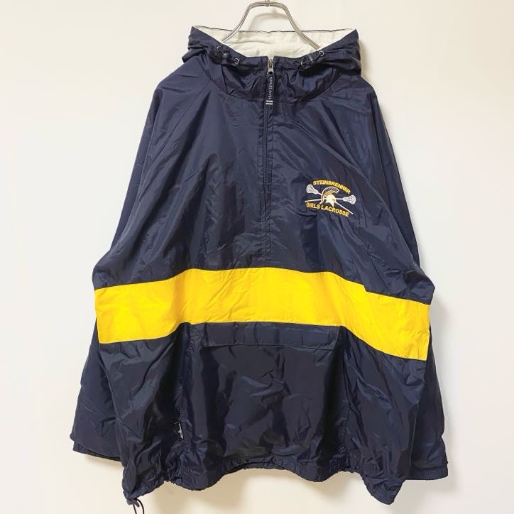 古着 used　CHARLES RIVER チャールズリバー　長袖ナイロンプルオーバー　ハーフジップ　ビックシルエット　3Lサイズ