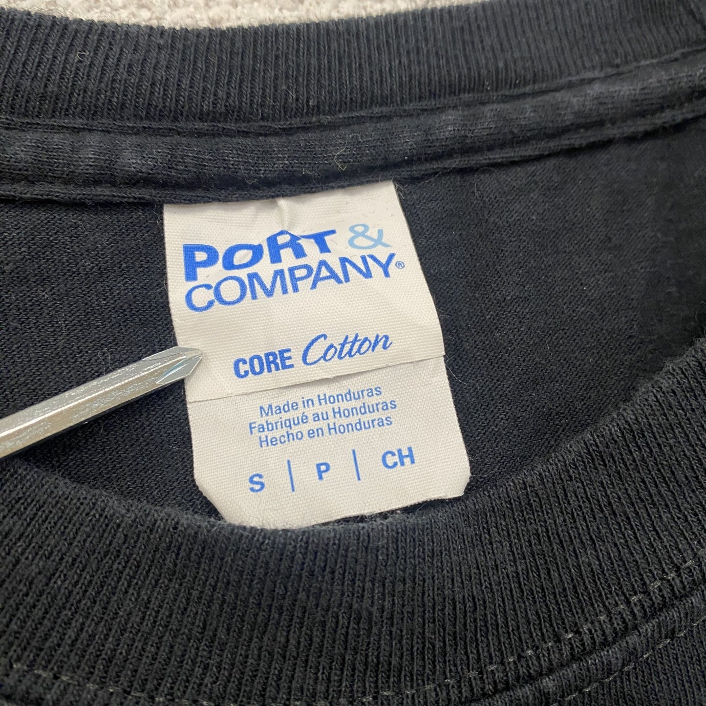 PORT&COMPANY　半袖プリント企業Tシャツ　MIAT College of Technology　黒　ブラック　Sサイズ