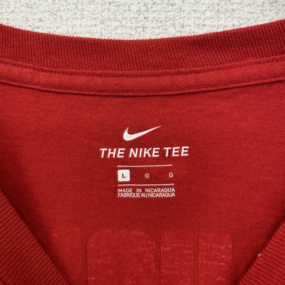 古着　used　NIKE　ナイキ　半袖プリントTシャツ　NFL　パトリック・マホームズ　フットボール　赤　レッド　Lサイズ
