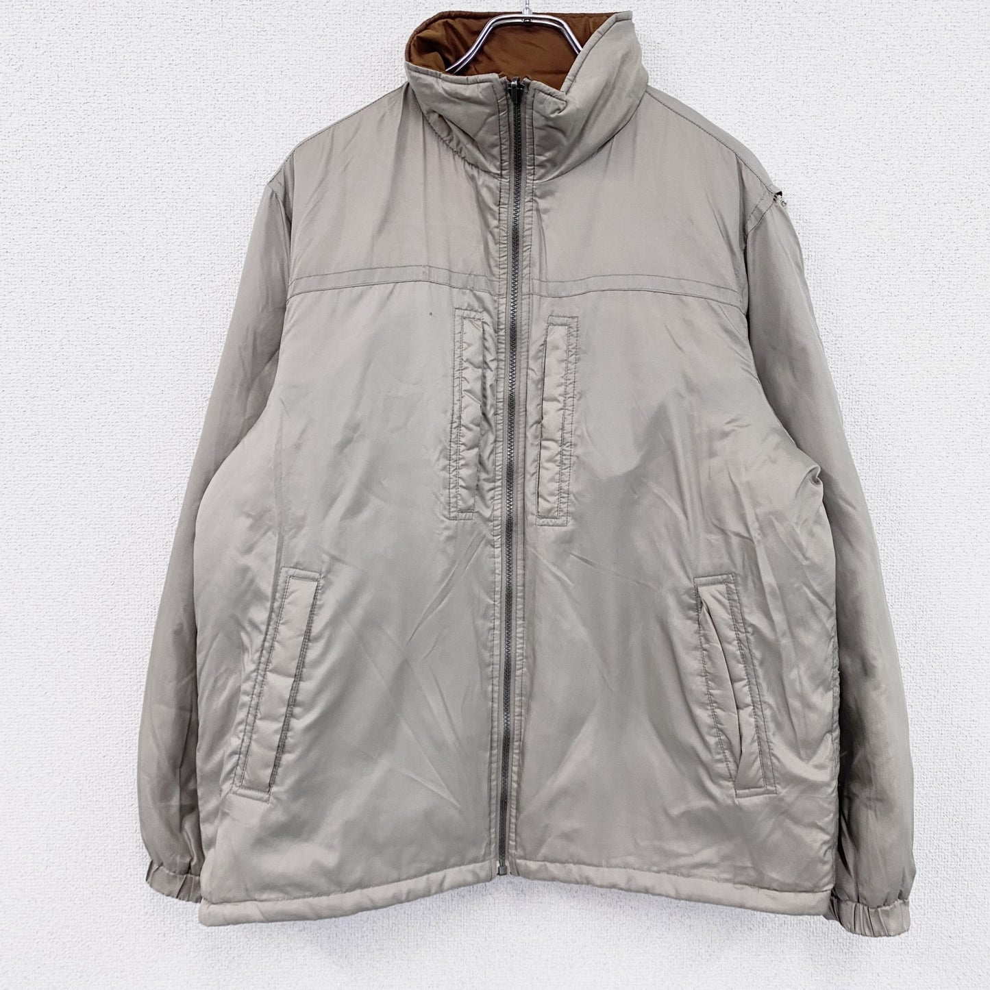 UNIQLO　ユニクロ　Air Tech Jacket　キルティングジャケット　リバーシブル　ブラウン　グレー　XLサイズ
