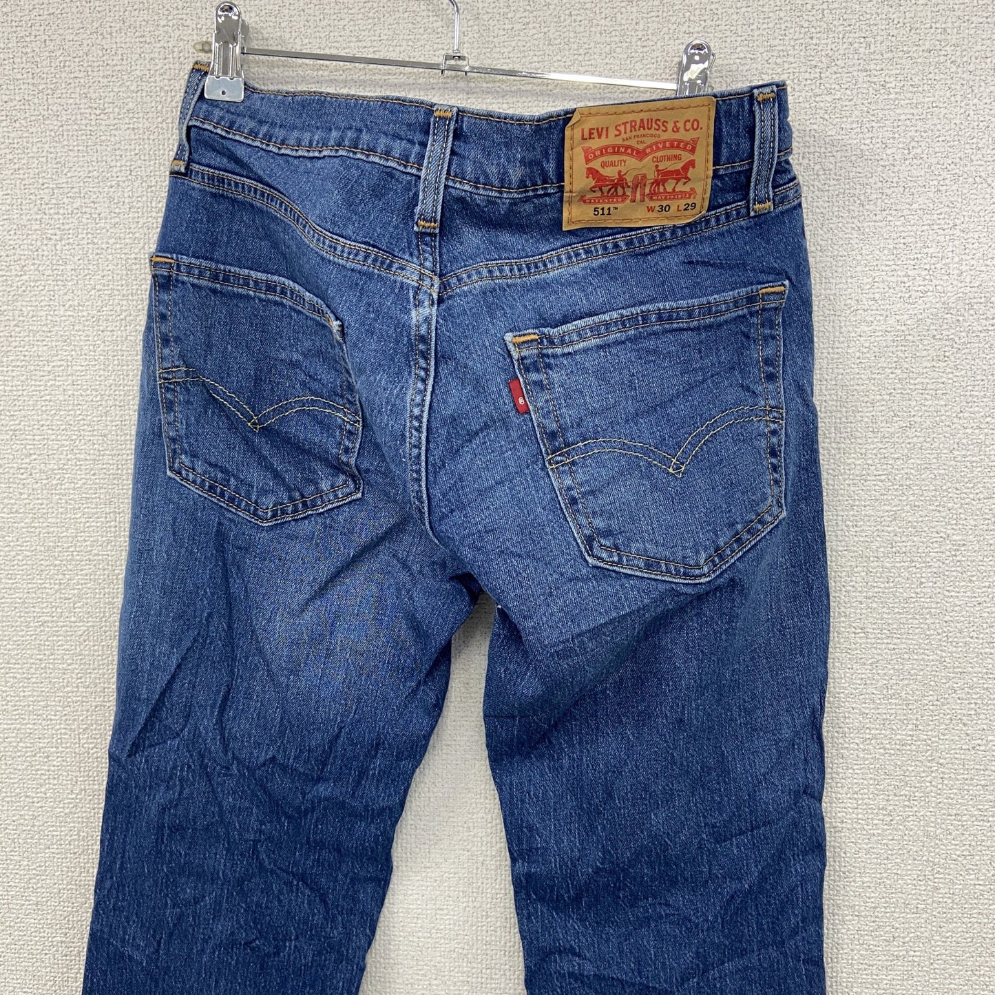 Levi’ｓ　リーバイス　511　デニムパンツ/ジーンズ　縦落ち　ジップフライ　インディゴ　W30サイズ