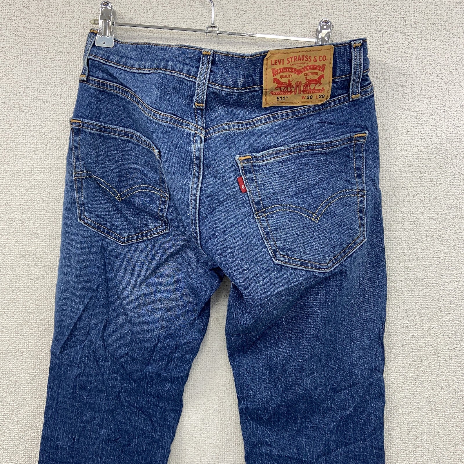 Levi’ｓ　リーバイス　511　デニムパンツ/ジーンズ　縦落ち　ジップフライ　インディゴ　W30サイズ