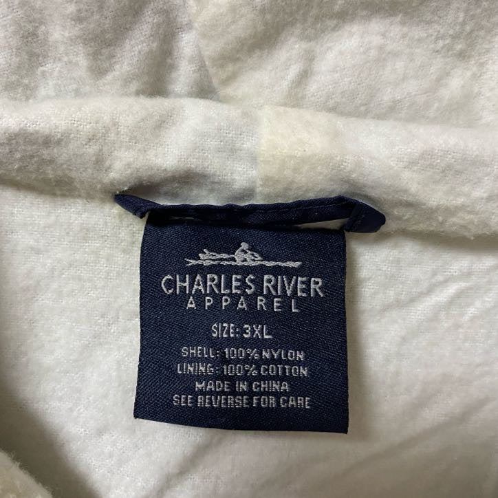 古着 used　CHARLES RIVER チャールズリバー　長袖ナイロンプルオーバー　ハーフジップ　ビックシルエット　3Lサイズ
