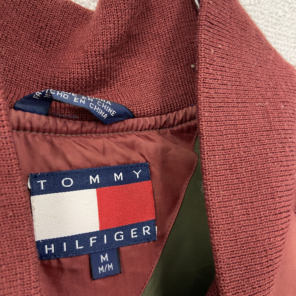 TOMMY HILFIGER　トミーヒルフィガー　キルティングベスト　ダウン80％　赤　レッド　Mサイズ