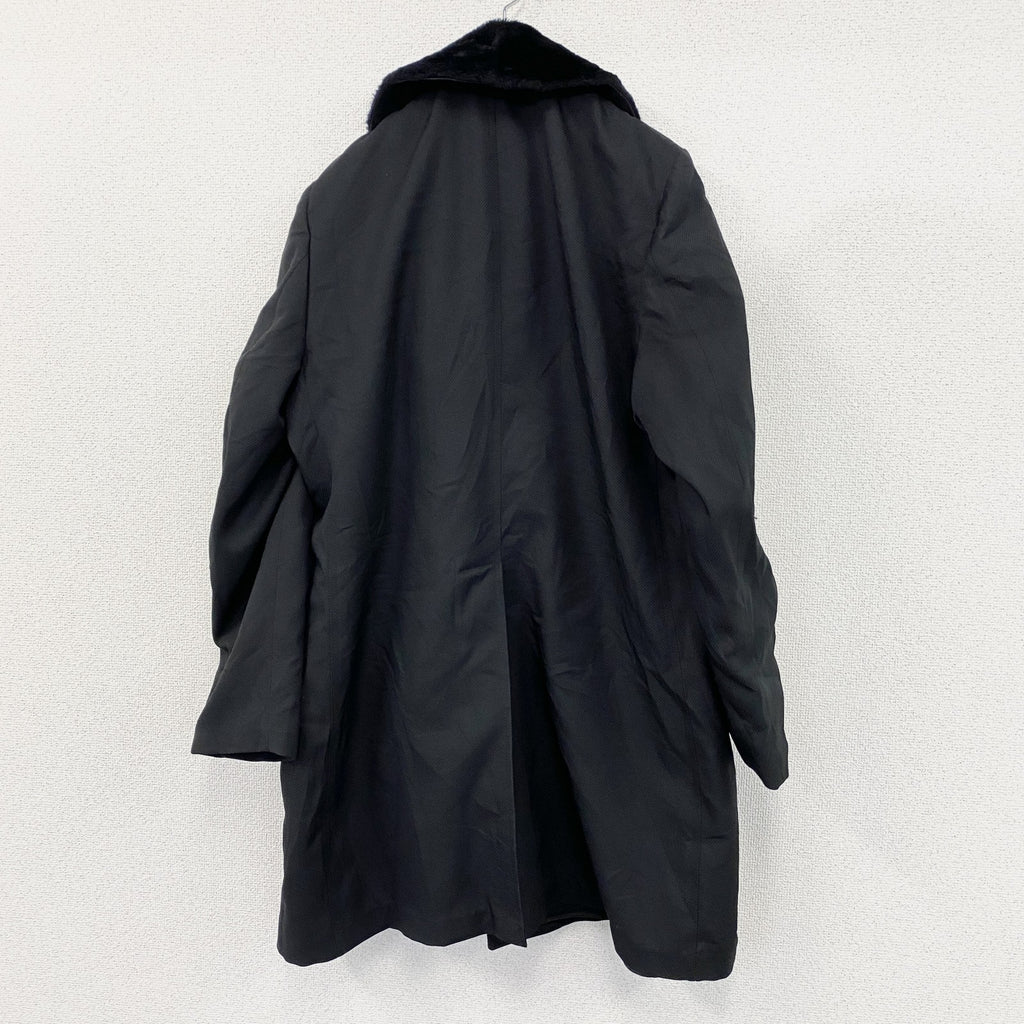LONDON FOG　ロンドンフォグ　ファートレンチコート　ギャングコート　黒　ブラック　40FOGサイズ