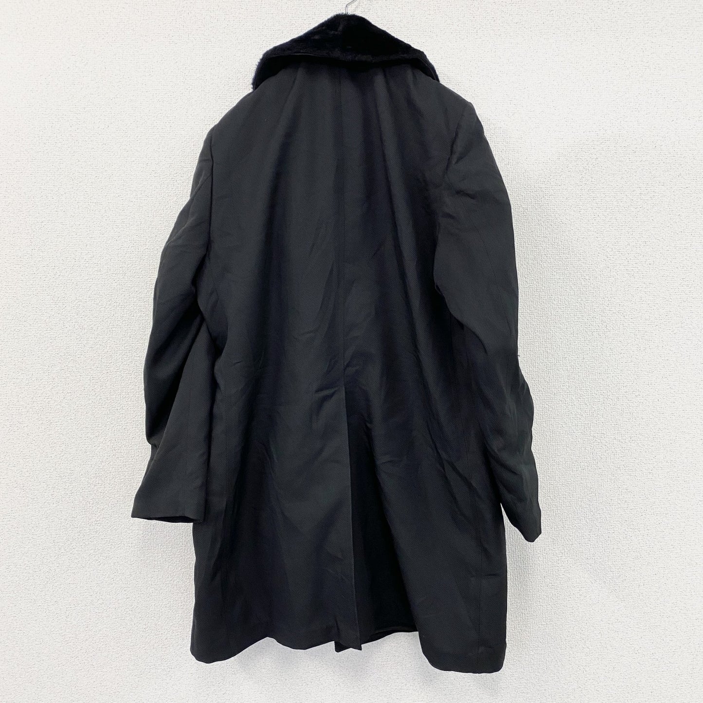 LONDON FOG　ロンドンフォグ　ファートレンチコート　ギャングコート　黒　ブラック　40FOGサイズ