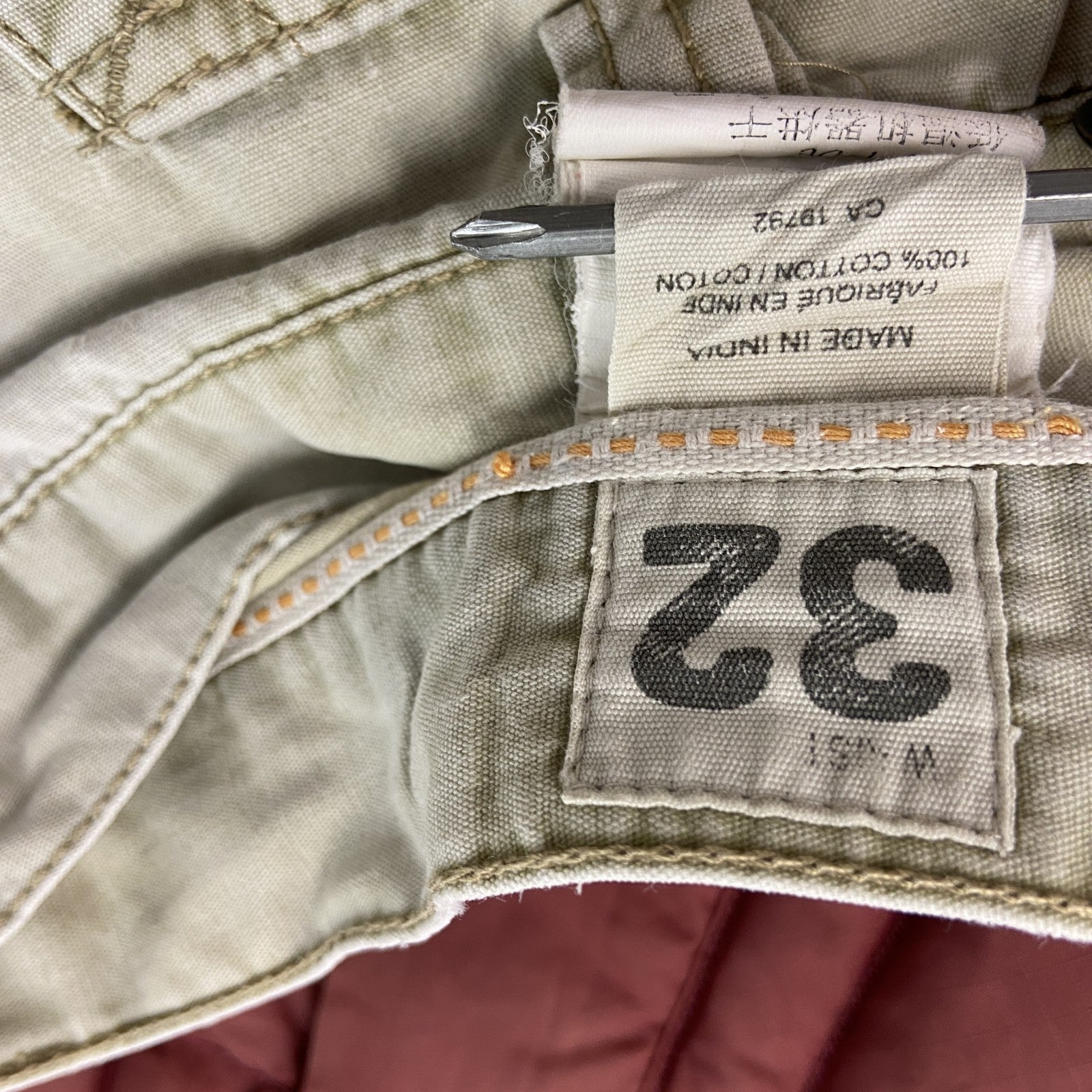 Timberland　ティンバーランド　ハーフカーゴパンツ/ショートパンツ　ベージュ　W32サイズ