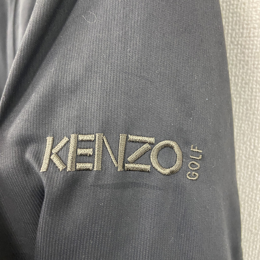 KENZO　ケンゾー　マウンテンパーカー　刺繍ロゴ　3つポケット　黒　ブラック　3サイズ