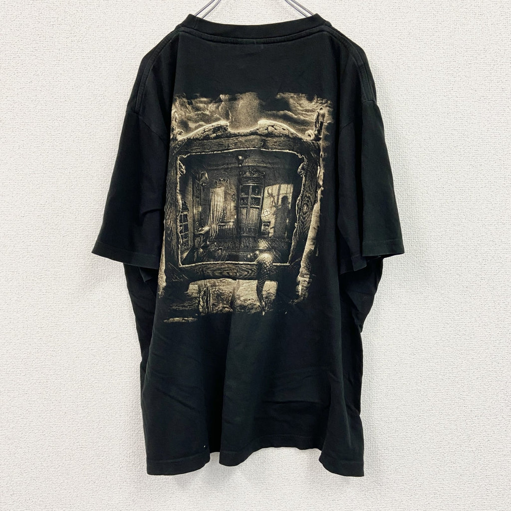 promo STARS　半袖両面プリントTシャツ　黒　ブラック　XLサイズ