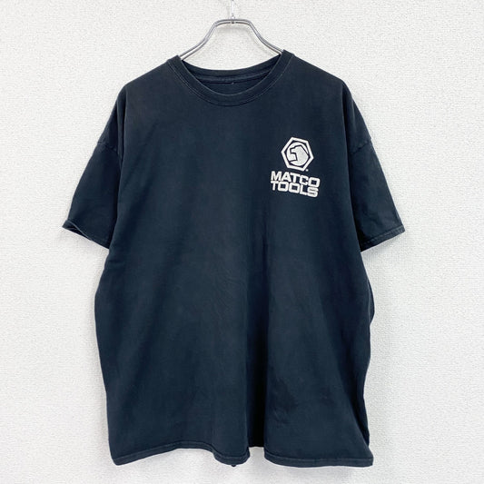 MATOCO TOOLS　半袖プリントTシャツ　企業ロゴ　両面プリント　黒　ブラック　