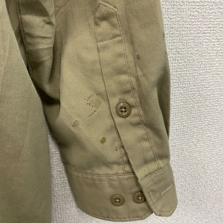 Carhartt　カーハート　長袖ワークシャツ　ダブルポケットシャツ　ベージュ　Mサイズ
