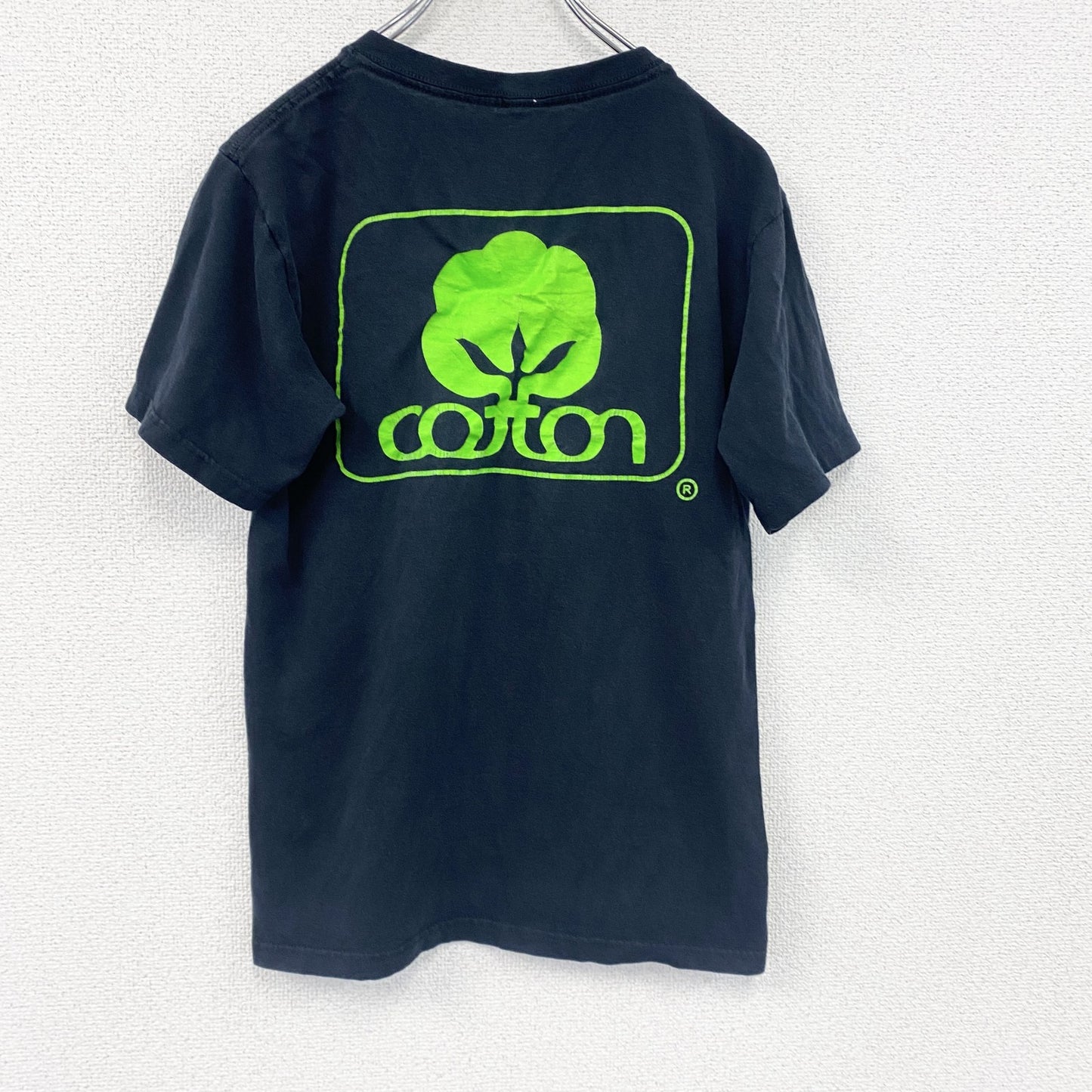 anvil　アンヴィル　半袖プリントTシャツ　両面プリント　デカロゴ　黒　ブラック　Sサイズ
