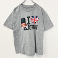 古着 used　m&ms　半袖オリジナルプリントTシャツ　イギリス　ロンドン　近衛兵　RED　クルーネック　グレー　Lサイズ