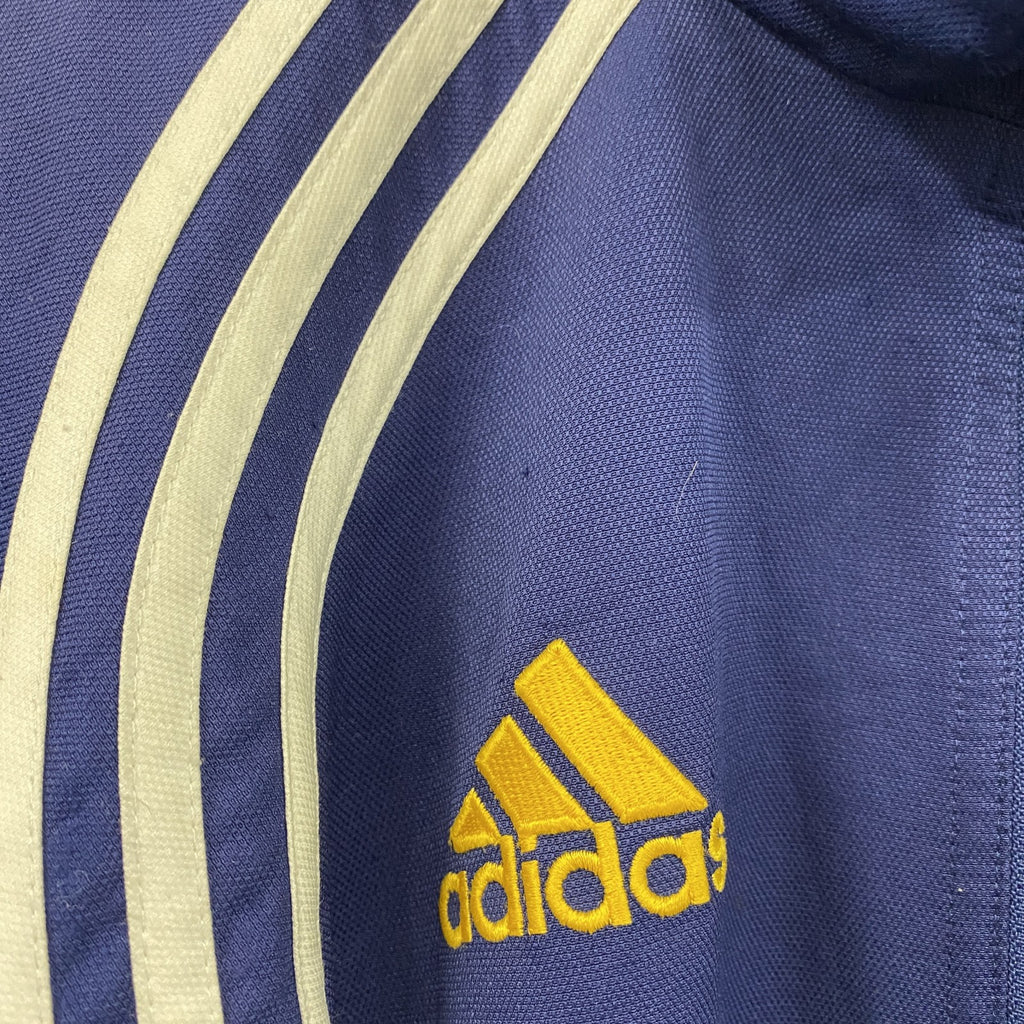 adidas　アディダス　サッカー　スウェーデン代表　トラックジャケット/ジャージ　刺繍ロゴ　紺　ネイビー　Mサイズ