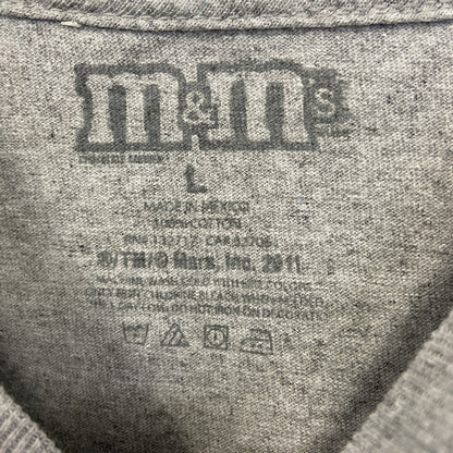 古着 used　m&ms　半袖オリジナルプリントTシャツ　イギリス　ロンドン　近衛兵　RED　クルーネック　グレー　Lサイズ