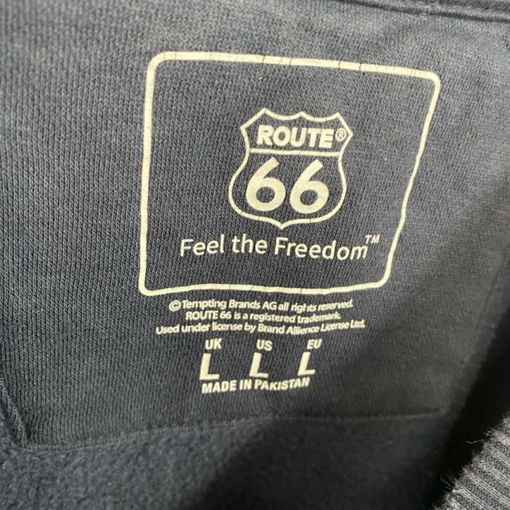 ROUTE66　スウェット/トレーナー　バイク　　紺　ネイビー　Lサイズ