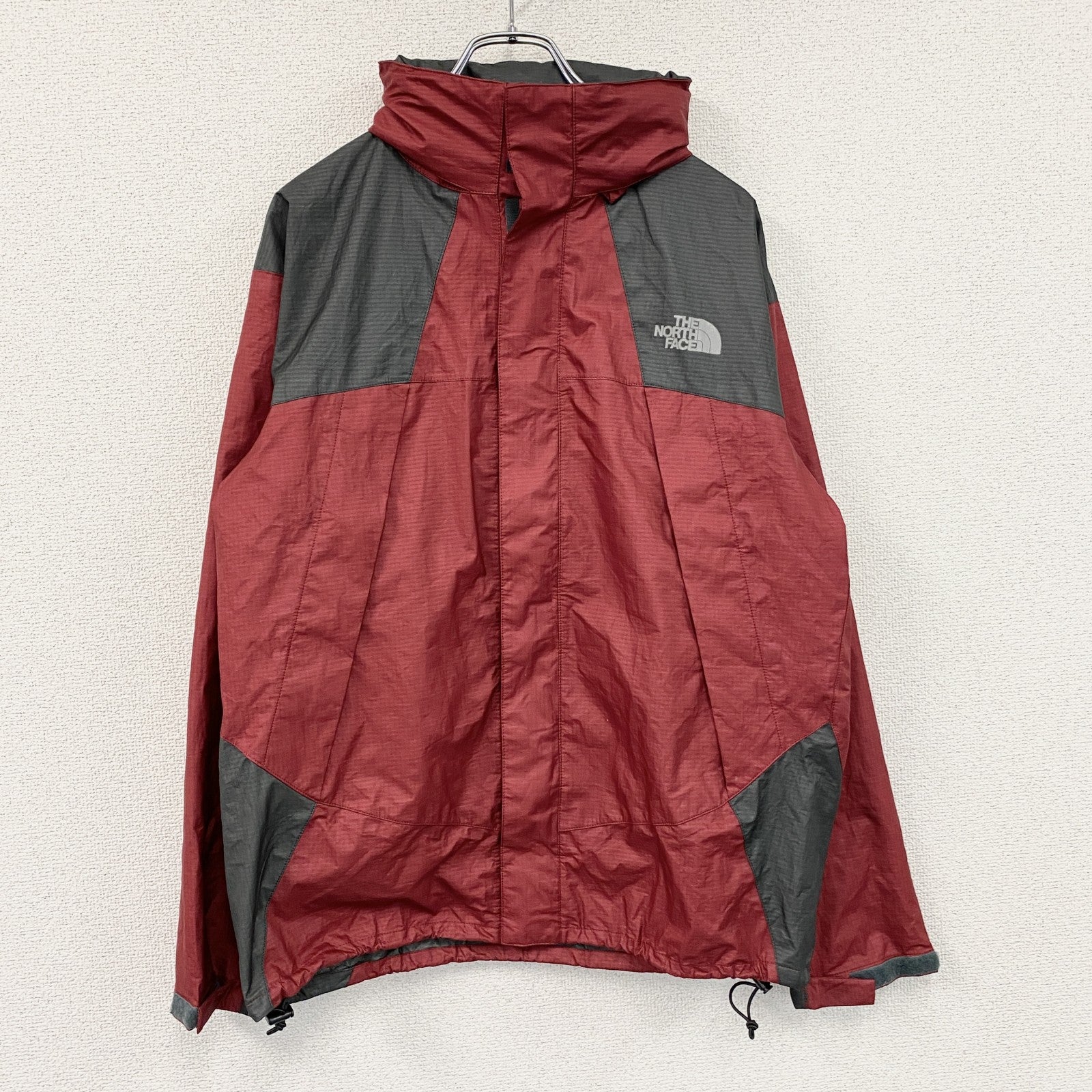 THE NORTH FACE　ザ・ノースフェイス　レインテックスジャケット　ナイロンジャケット　赤　レッド　Lサイズ