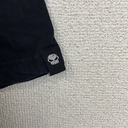 古着 used　NO FEAR ノーフェア　半袖プリントTシャツ　スカル　カジュアルデザイン　クルーネック　レトロ　黒　Lサイズ