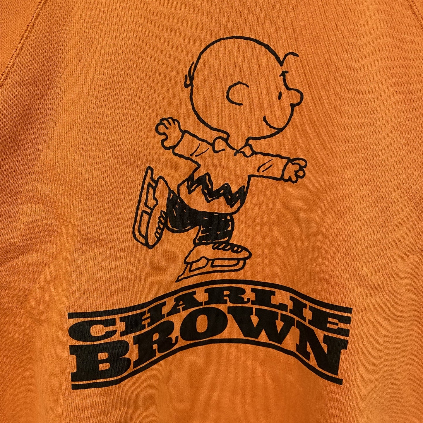 PEANUTS　SNOOPY　スヌーピー　GU　スウェット/トレーナー　ラグランスリーブ　橙色　オレンジ　Mサイズ