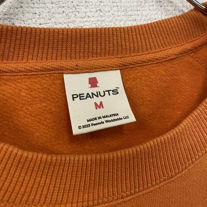PEANUTS　SNOOPY　スヌーピー　GU　スウェット/トレーナー　ラグランスリーブ　橙色　オレンジ　Mサイズ