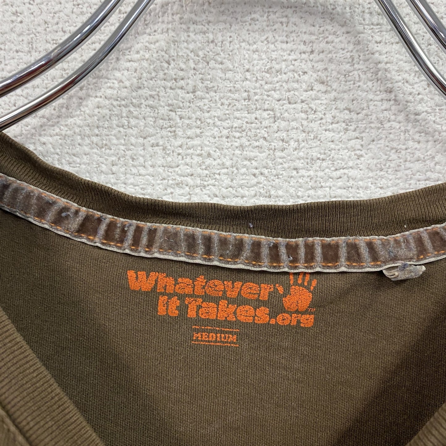 Whatever It Takes.org　半袖プリントTシャツ　お月見　ウサギ　月　茶色　ブラウン　Mサイズ