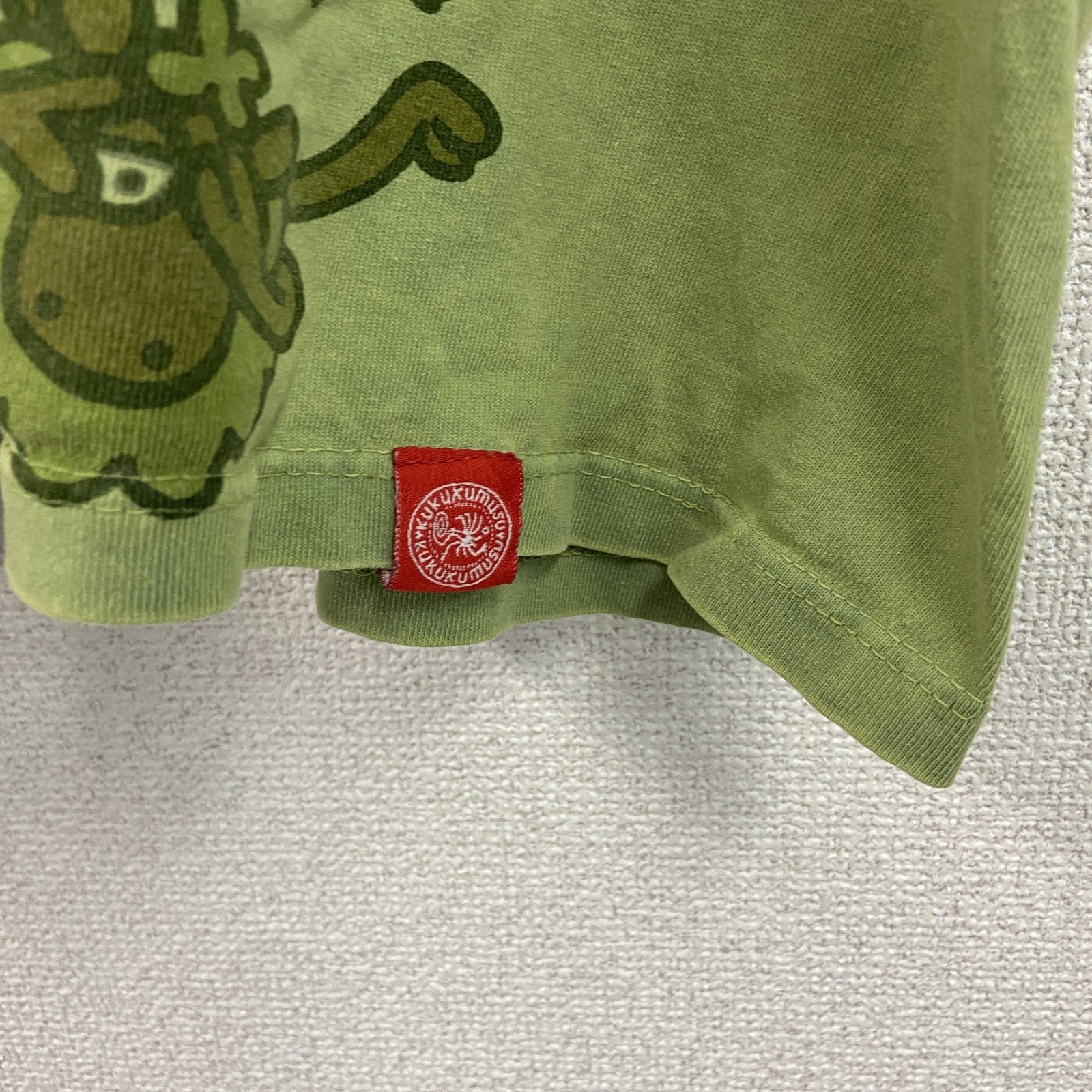 半袖プリントTシャツ　KAPUT　黄緑　グリーン