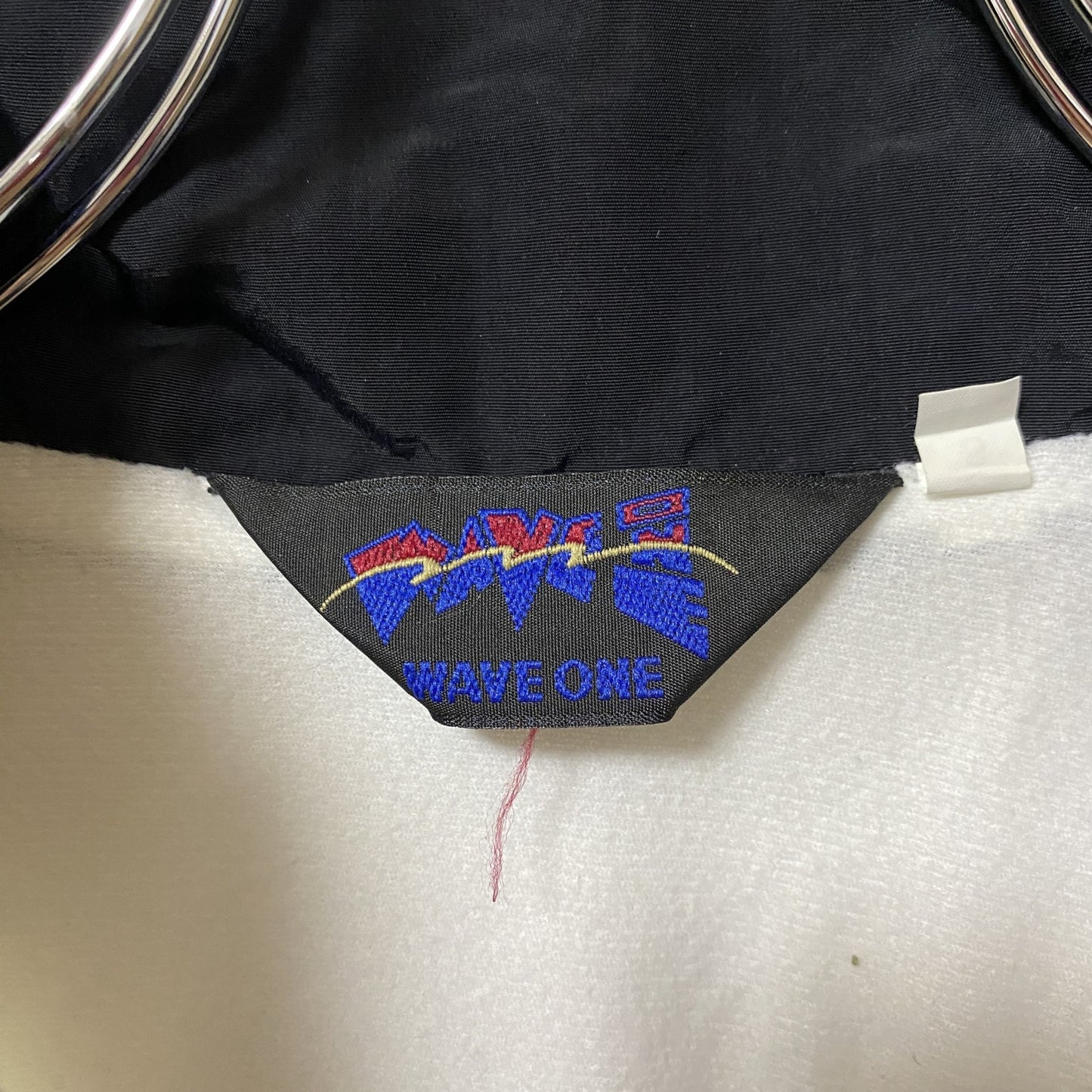 古着 used　WAVE ONE　長袖デザインナイロンジャケット　バック刺繍アウター　ラクロス　スポーツ　ハイネック　Sサイズ