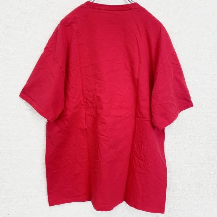 champion　チャンピオン　半袖プリントTシャツ　CEDAR　POINT　デカロゴ　現行　赤　レッド　XLサイズ