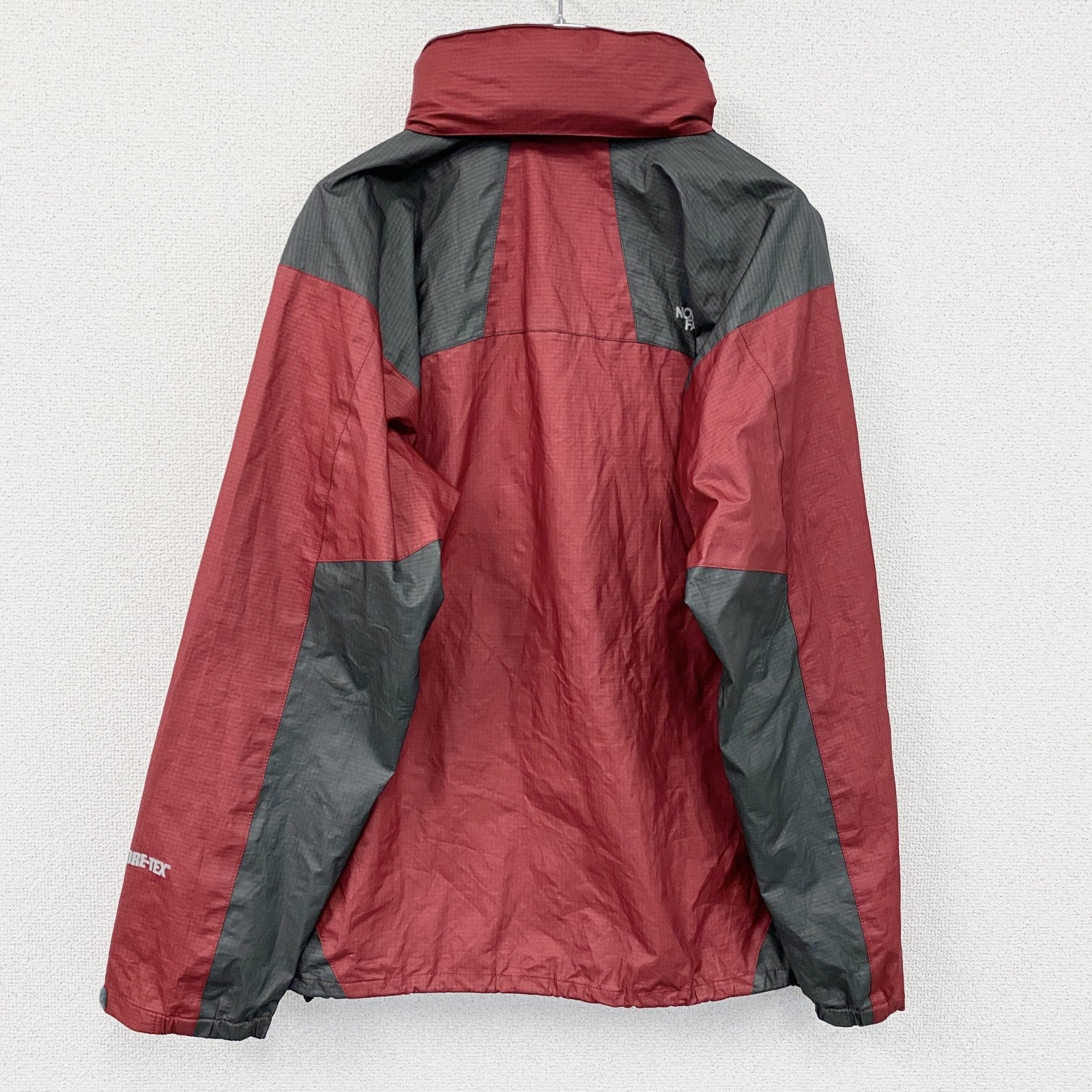 THE NORTH FACE　ザ・ノースフェイス　レインテックスジャケット　ナイロンジャケット　赤　レッド　Lサイズ