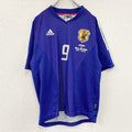adidas　アディダス　サッカー日本代表　半袖Tシャツ　ユニフォーム　青　ブルー　Lサイズ
