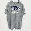 古着　used　NIKE　ナイキ　半袖プリントTシャツ　NFL　シアトル・シーホークス　スウッシュロゴ　グレー　Lサイズ