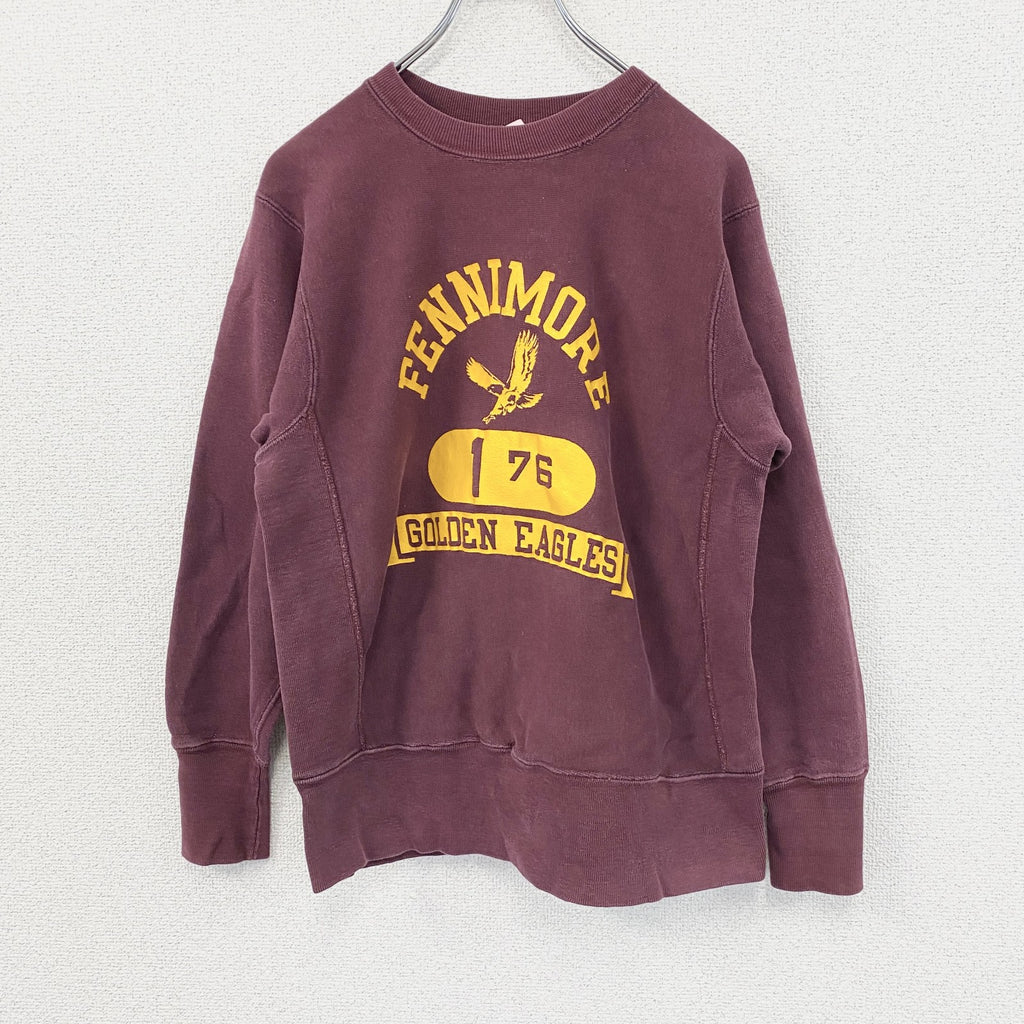70s　Champion　チャンピオン　リバースウィーブ　スウェット/トレーナー　単色タグ　ボルドー　Sサイズ