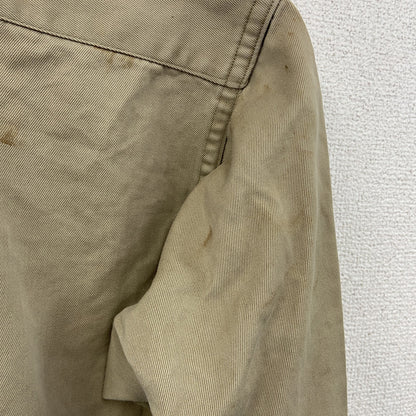 50s～　U.S.ARMY　米軍　UTILITYシャツ　ミリタリーシャツ　長袖シャツジャケット　2ポケット　ベージュ　