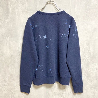 古着 used　POLO RALPH LAUREN　ポロラルフローレン　花柄クルーネックスウェット　トレーナー　ネイビー　Lサイズ