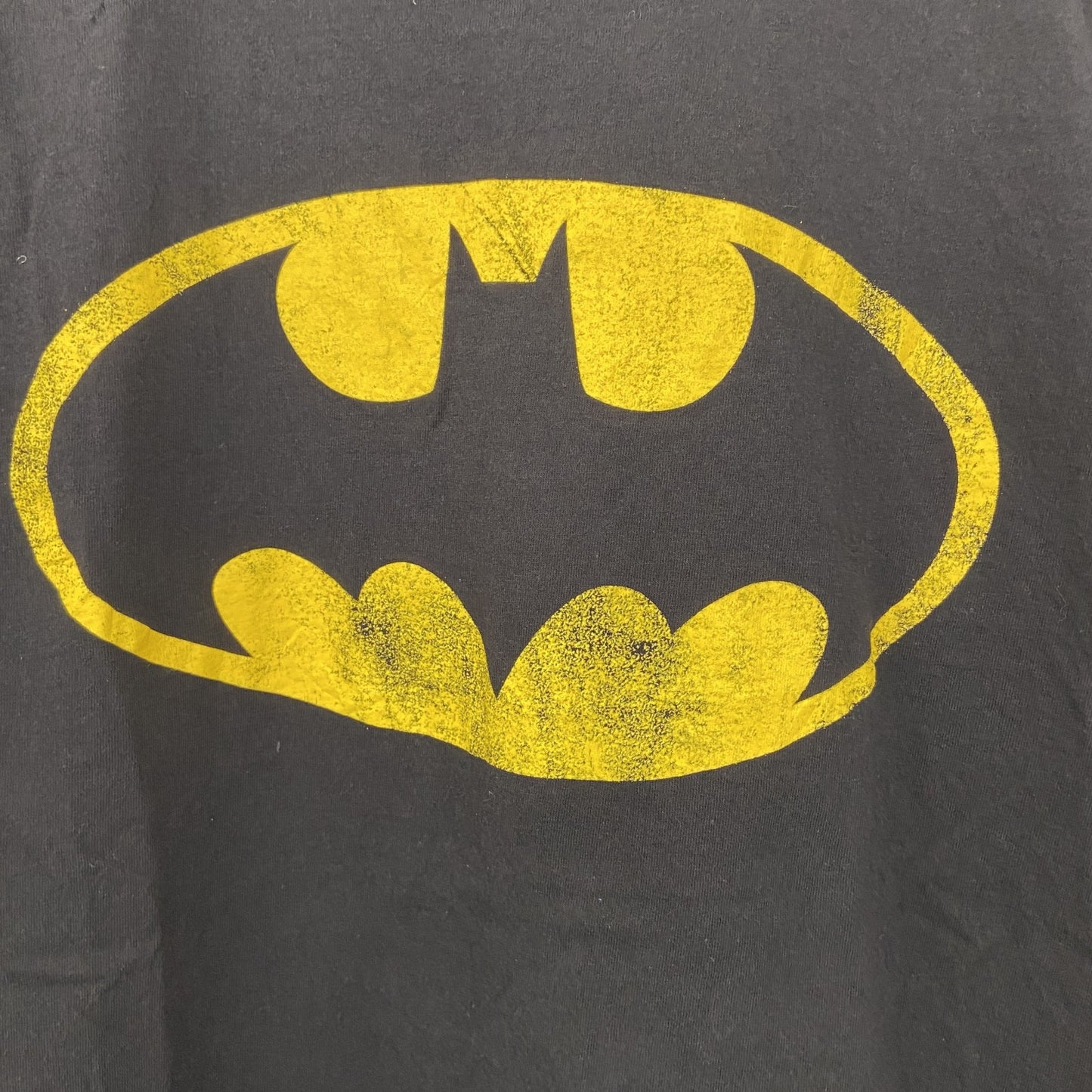 古着 used　BATMAN バットマン　半袖オリジナルロゴプリントTシャツ　DCコミックス　クルーネック　レトロ　黒　Sサイズ