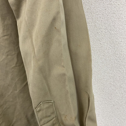 50s～　U.S.ARMY　米軍　UTILITYシャツ　ミリタリーシャツ　長袖シャツジャケット　2ポケット　ベージュ　