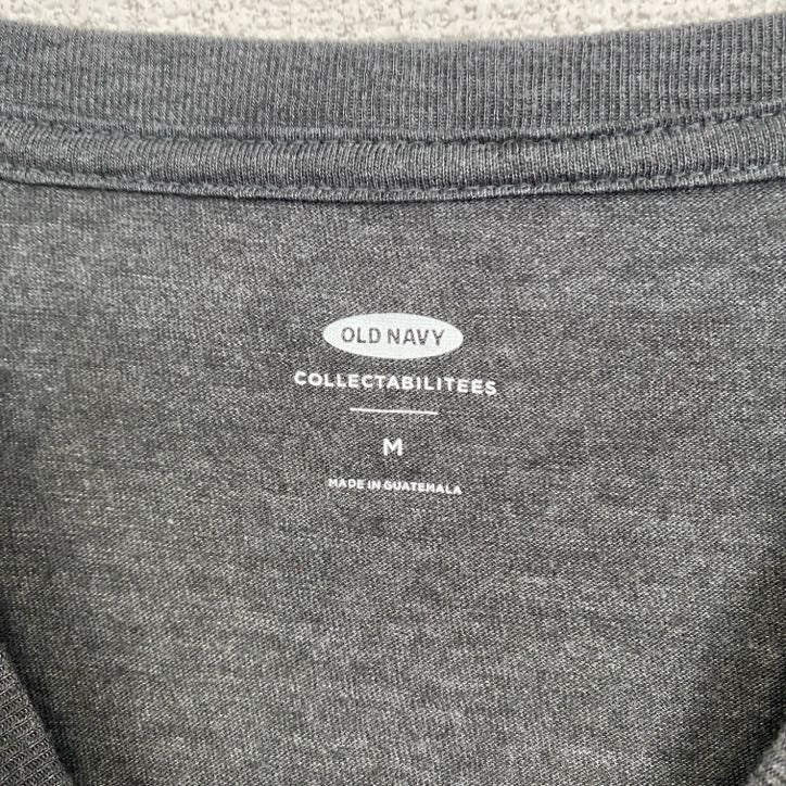 古着　used　OLD NAVY　オールドネイビー　半袖プリントTシャツ　ディズニー　ミッキーマウス　レトロ　グレー　Mサイズ