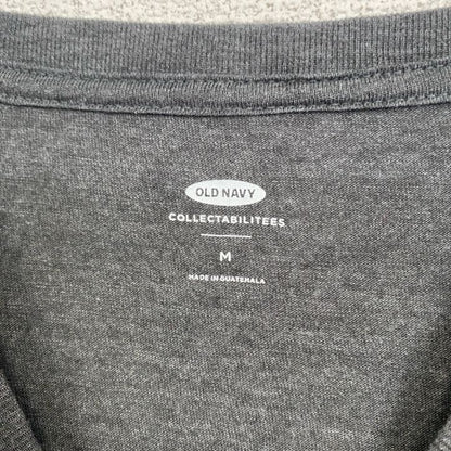 古着　used　OLD NAVY　オールドネイビー　半袖プリントTシャツ　ディズニー　ミッキーマウス　レトロ　グレー　Mサイズ