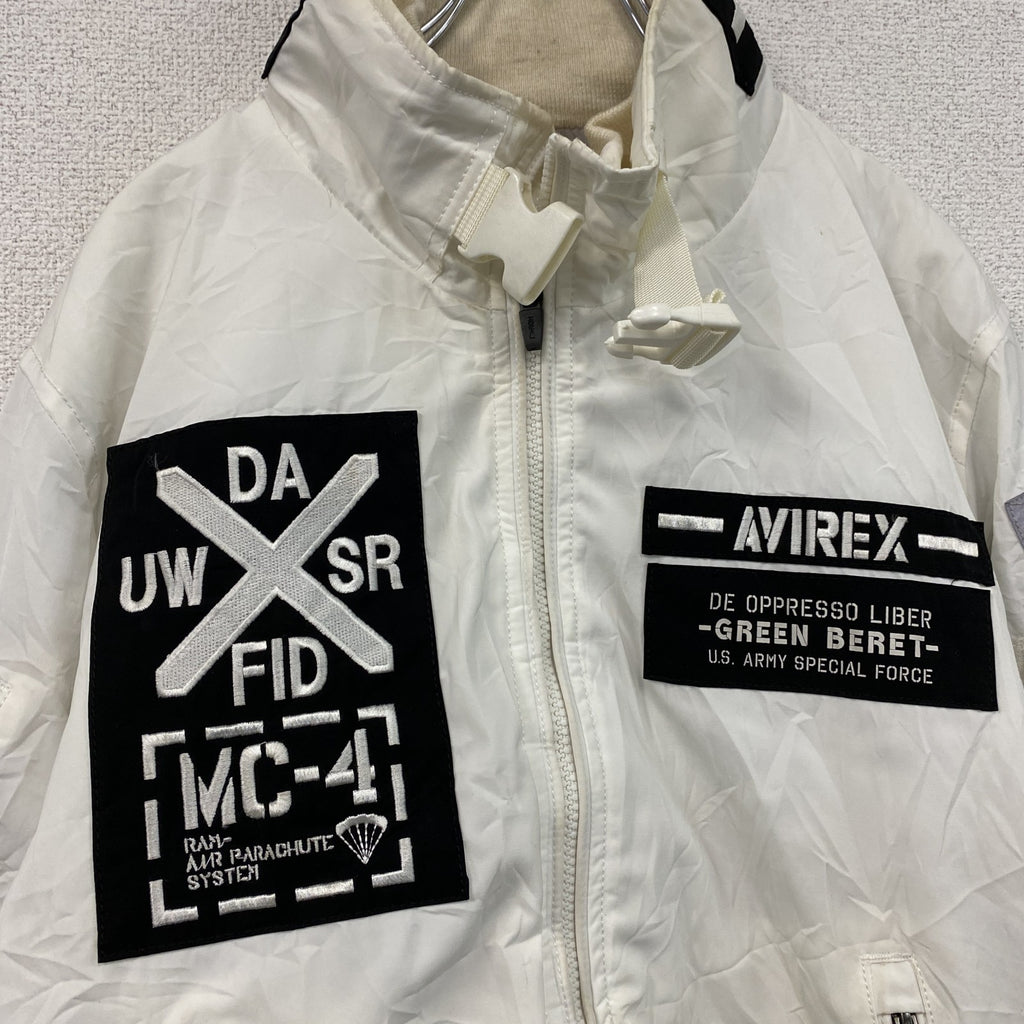 AVIREX　アヴィレックス　AMC MA-1 MOD　フライトジャケット　中綿入り　白　ホワイト　XLサイズ