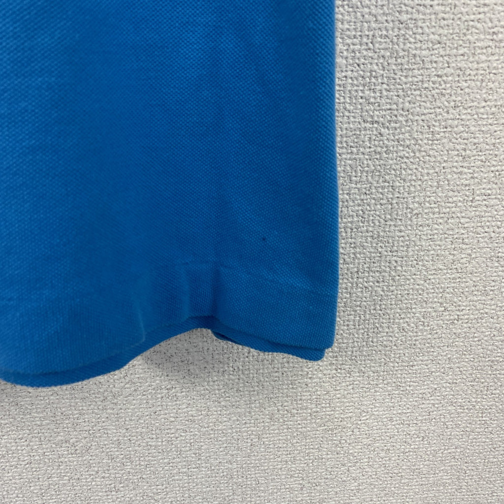 LACOSTE　ラコステ　半袖ポロシャツ　刺繍ロゴ　青　ブルー　2XLサイズ