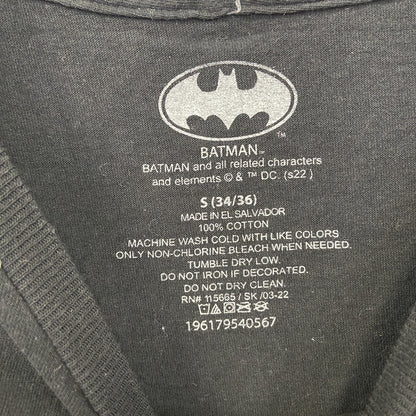 古着 used　BATMAN バットマン　半袖オリジナルロゴプリントTシャツ　DCコミックス　クルーネック　レトロ　黒　Sサイズ