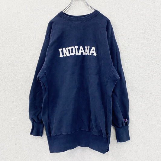 90s　Champion　チャンピオン　リバースウィーブ　スウェット/トレーナー　刺繍タグ　ネイビー　XXLサイズ
